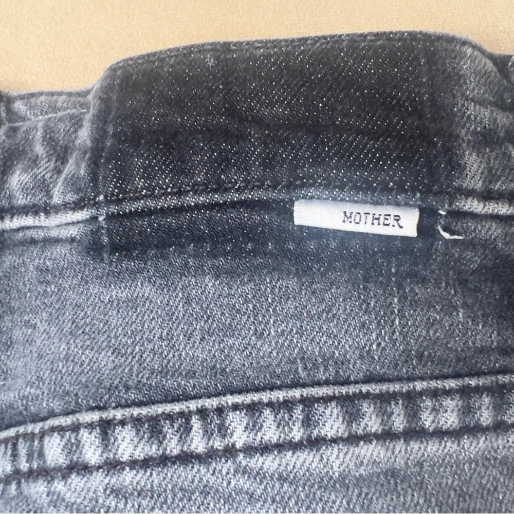 Mother Superior The Half Pipe Flood Barrel Jeans Outta Sight Black - Picture 7 of 11